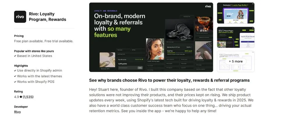 Rivo loyalty  app